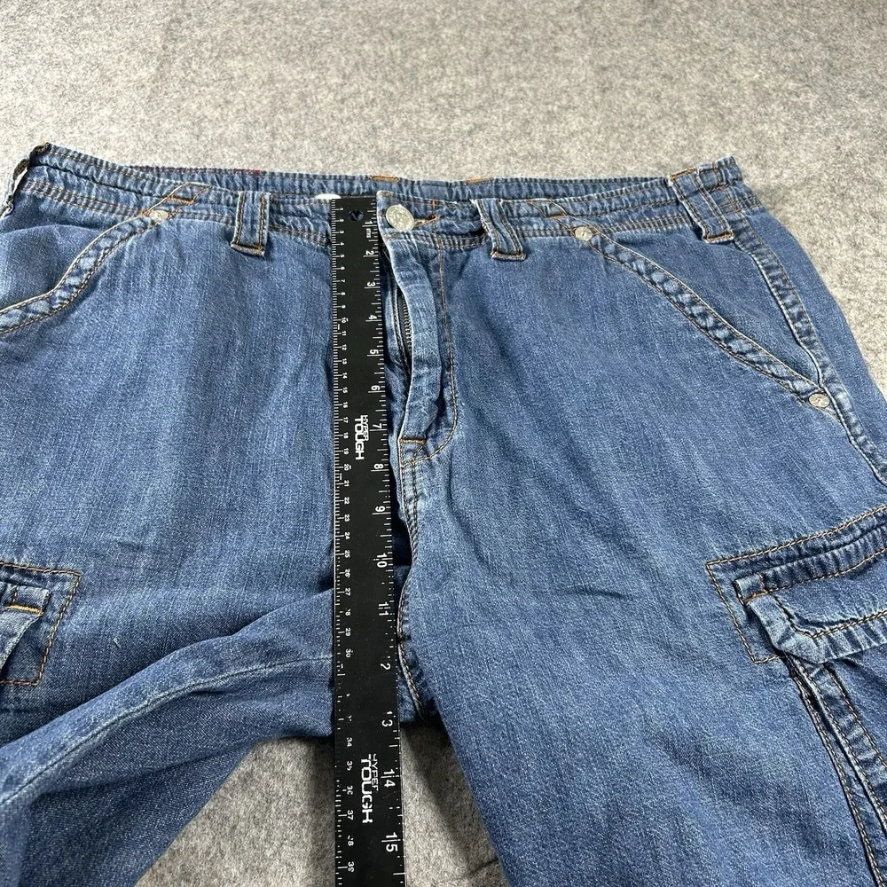 True Religion Cargo Shorts Mens 36 Medium Wash Denim 13